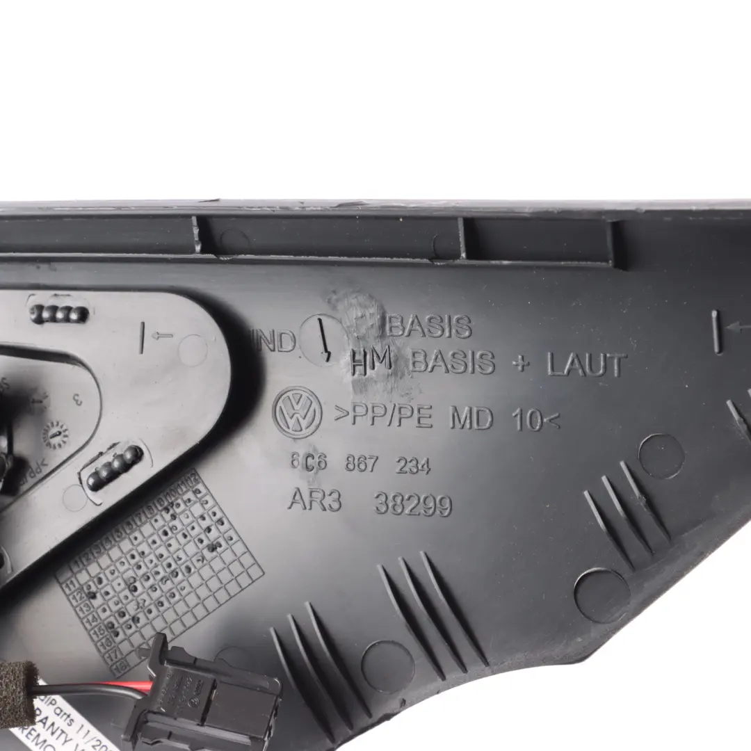 Column A Pillar Cover Front Left N/S Trim to Volkswagen VW Polo 6R with Part number 6C6867234B Volkswagen VW Polo 6R Column A Pillar Cover Front Left N/S Trim - SKU 6C6867234B - Part number 6C6867234B