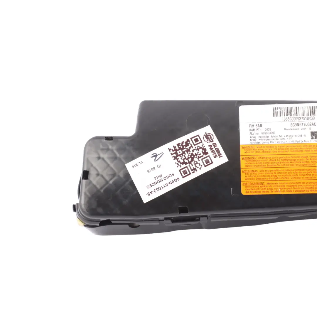 Ford Mondeo Mk4 Front Seat Air Module Driver Seat Right O/S - SKU 6G9N-611D32-AE - Part number 6G9N-611D32-AE