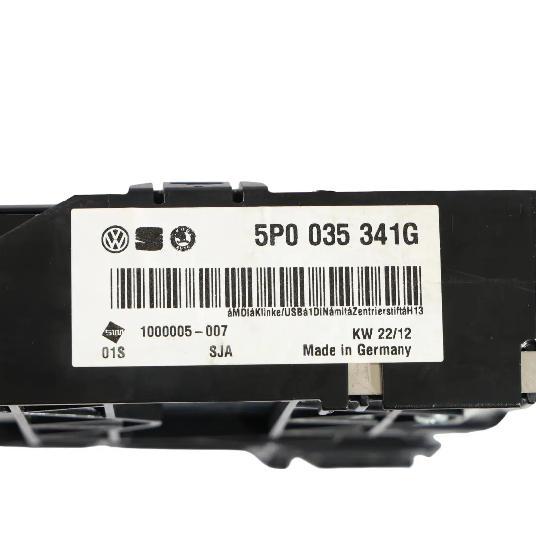 Seat Altea 5P1 Media IN Buchse Multimedia Schnittstellen Modul 5P0035341G - SKU 6J0035342E - Teilenummer 6J0035342E