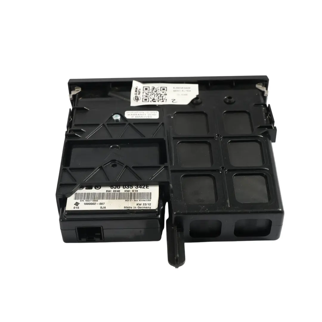 Seat Altea 5P1 Módulo De Interfaz Multimedia Media IN Socket 5P0035341G - SKU 6J0035342E - Número de pieza 6J0035342E