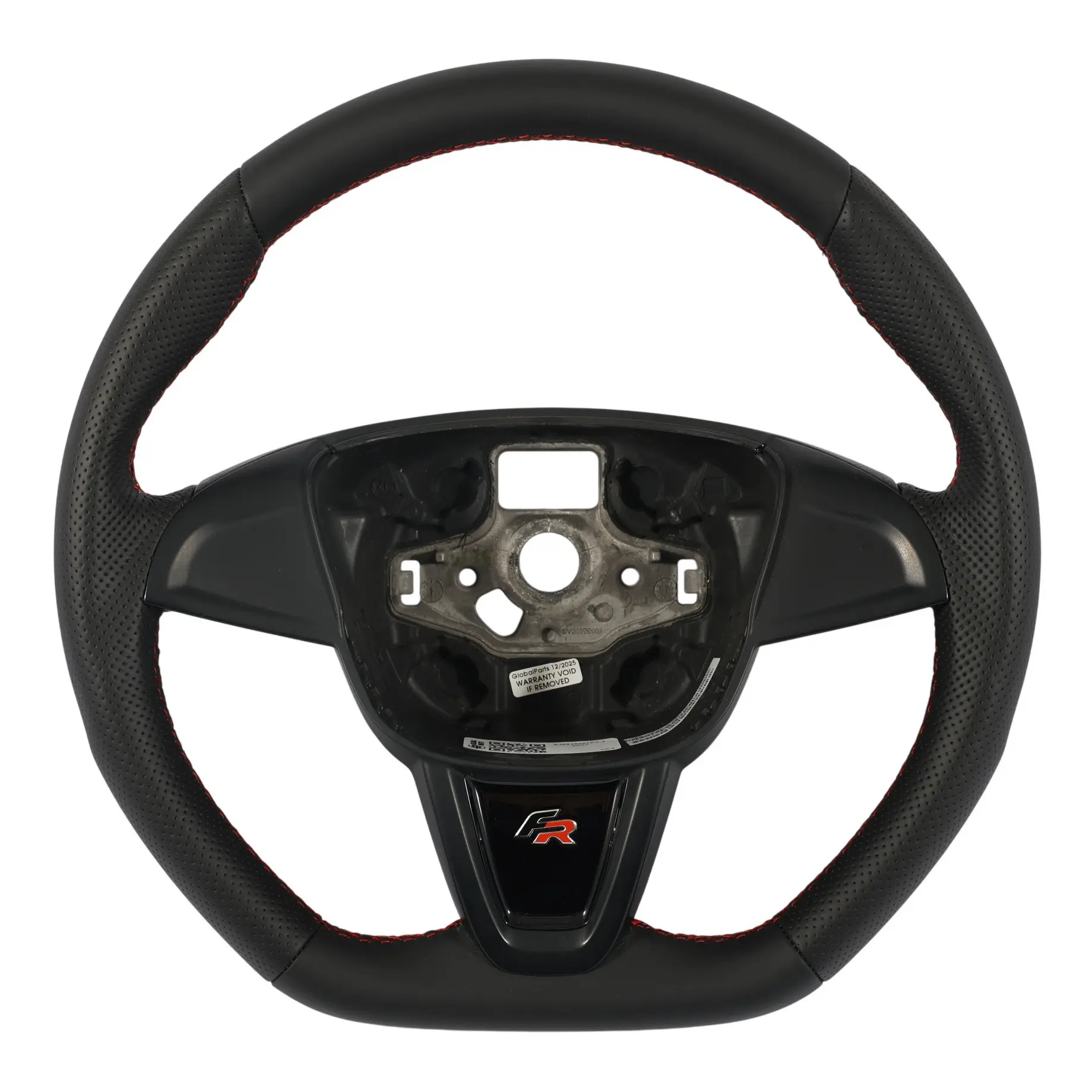 Seat Ibiza IV 6J FR Volante NUOVO In Pelle Nera Fondo Piatto 6J0419091PY