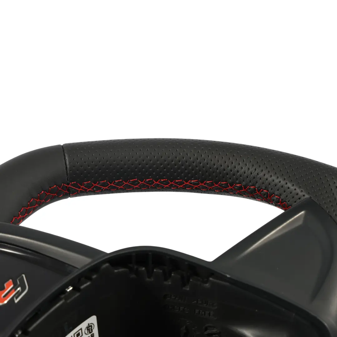 Seat Ibiza IV 6J FR Volante NUOVO In Pelle Nera Fondo Piatto - SKU 6J0419091PY-1 - Numero di parte 6J0419091PY