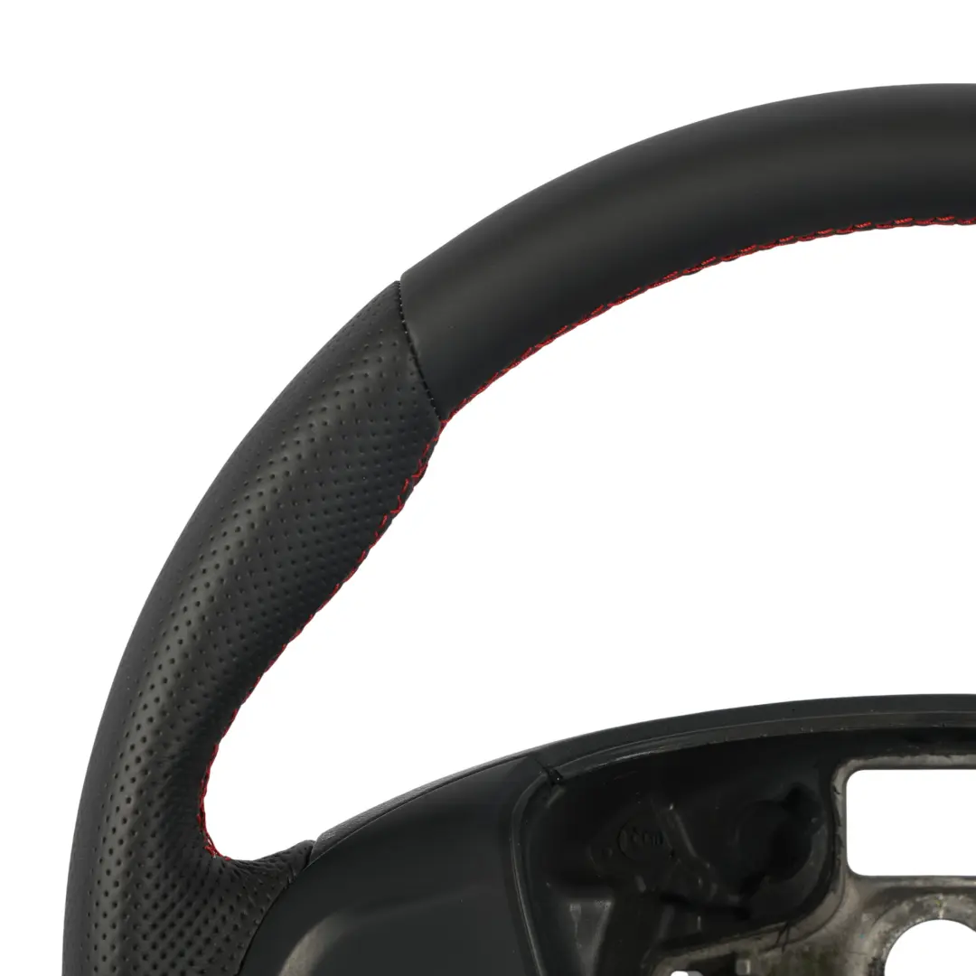 6J FR Volante NUEVO Cuero Negro Fondo Plano para Seat Ibiza IV con número de pieza 6J0419091PY Seat Ibiza IV 6J FR Volante NUEVO Cuero Negro Fondo Plano - SKU 6J0419091PY-1 - Número de pieza 6J0419091PY