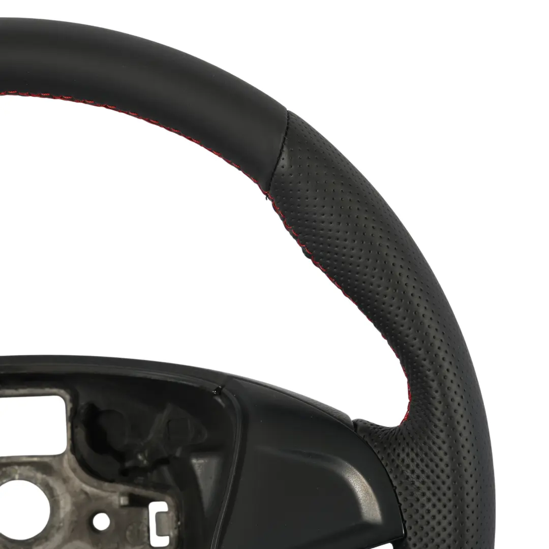 6J FR Volante NUEVO Cuero Negro Fondo Plano para Seat Ibiza IV con número de pieza 6J0419091PY Seat Ibiza IV 6J FR Volante NUEVO Cuero Negro Fondo Plano - SKU 6J0419091PY-1 - Número de pieza 6J0419091PY