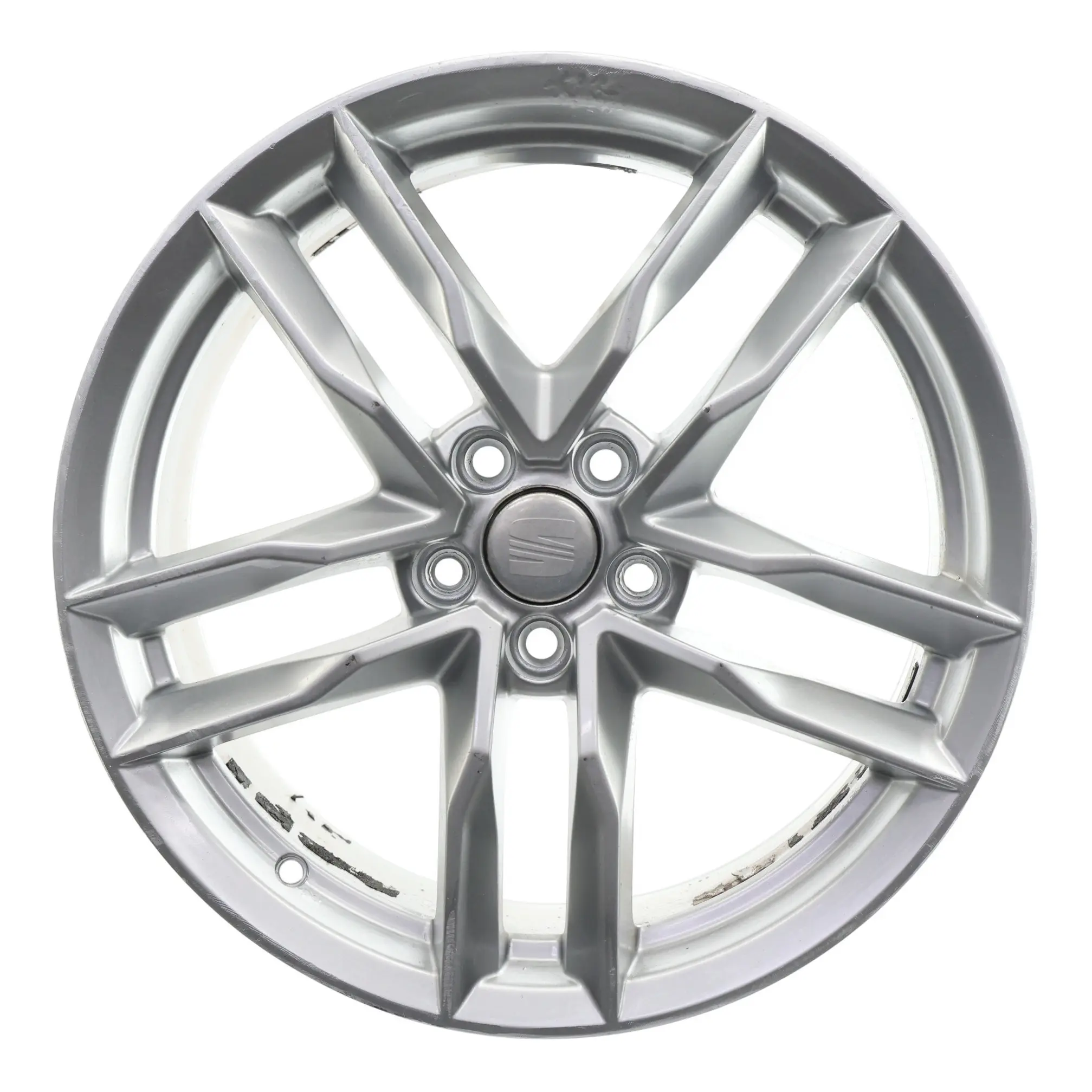 Seat Ibiza Mk4 6J Felga Aluminiowa Srebrna 17" 7J ET:43 6J0601025F