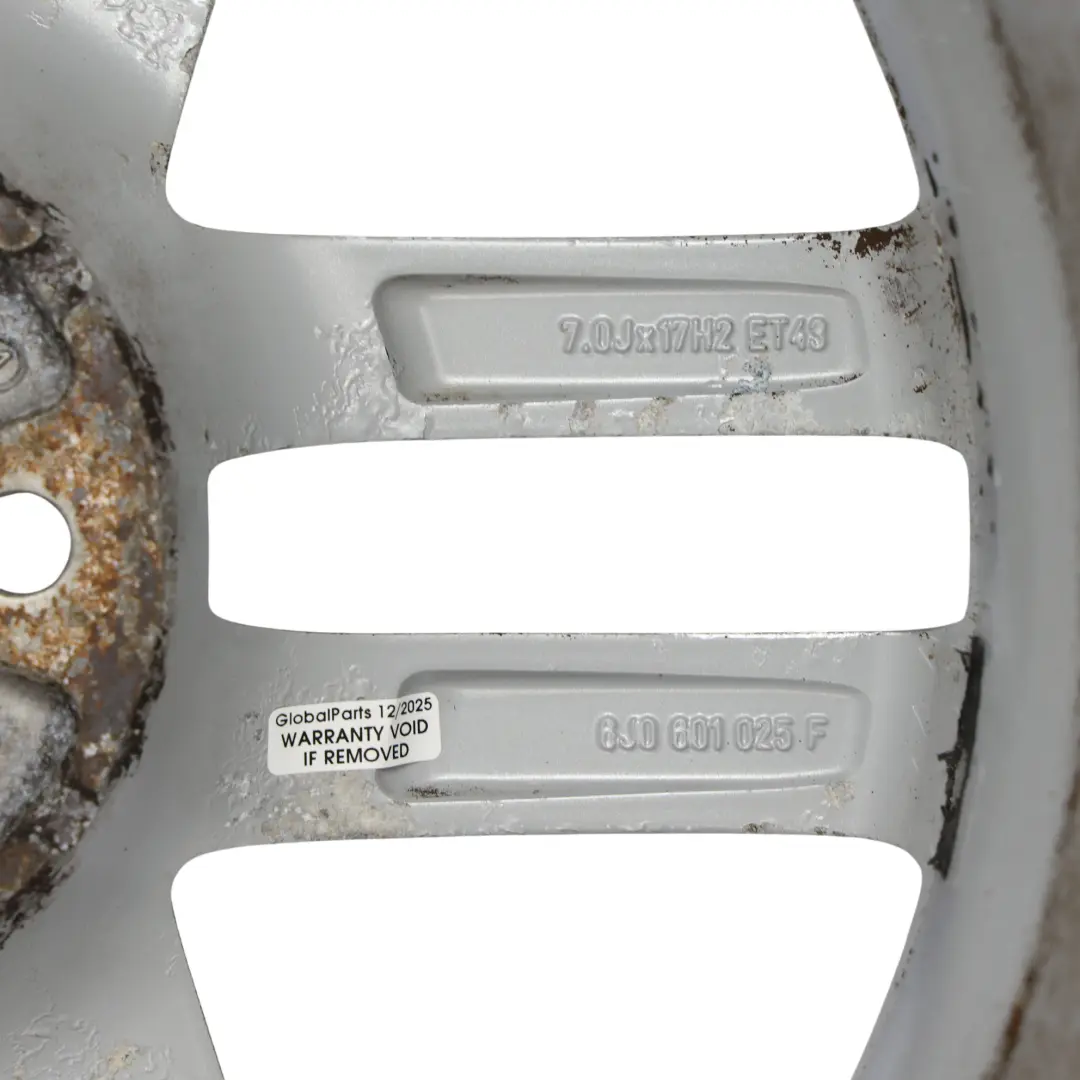 Mk4 6J Cerchio Lega Argento 17" 7J ET:43 5 Doppie Razze per Seat Ibiza con numero di parte 6J0601025F Seat Ibiza Mk4 6J Cerchio Lega Argento 17" 7J ET:43 5 Doppie Razze - SKU 6J0601025F-2 - Numero di parte 6J0601025F