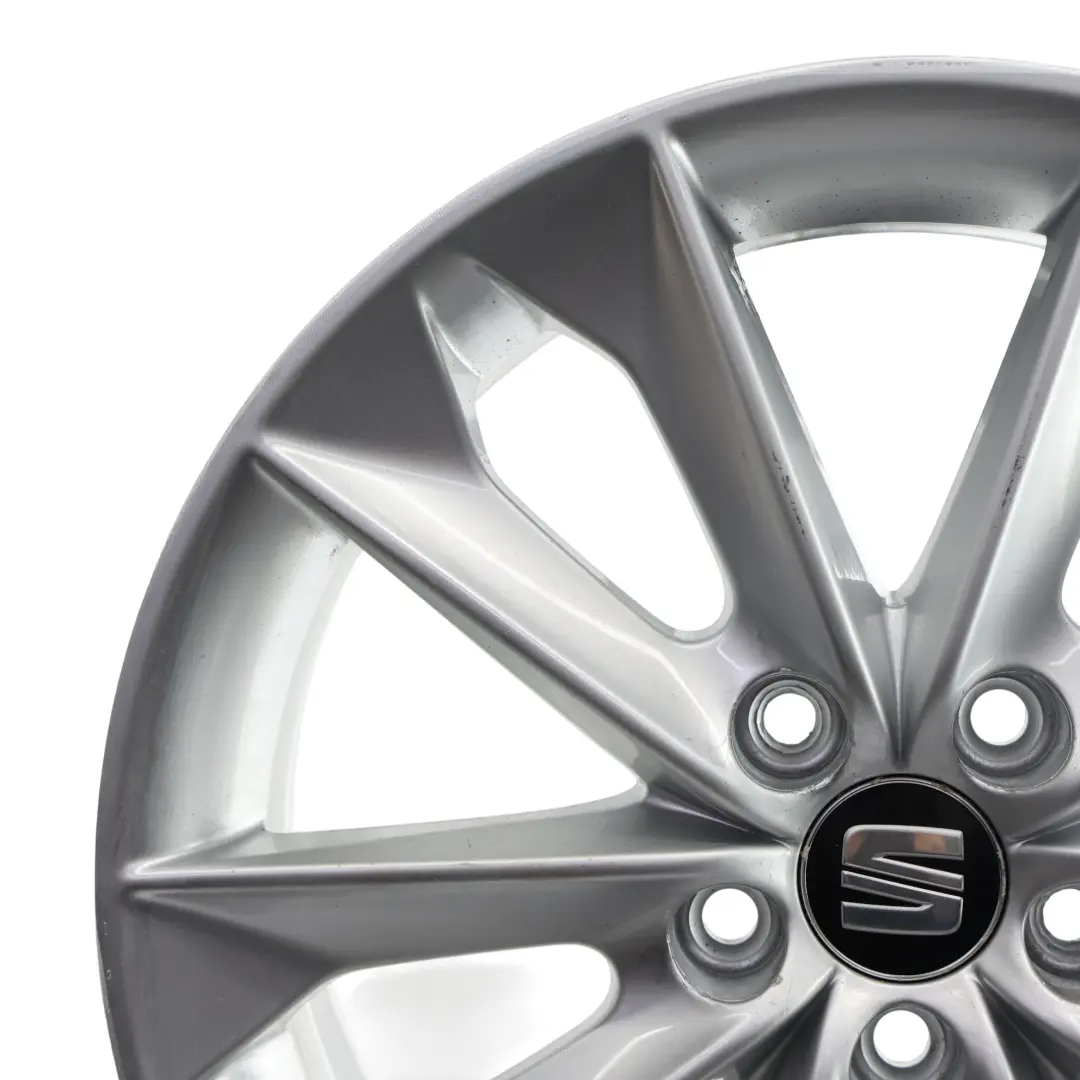 Seat Ibiza Mk4 6J Wheel Alloy 16" 10 Spoke 7J ET:43 Diamond Silver - SKU 6J0601025N-3 - Part number 6J0601025N