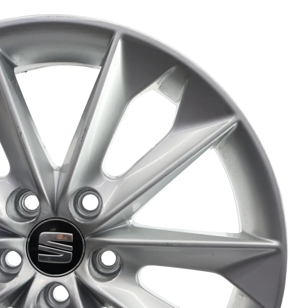 Seat Ibiza Mk4 6J Wheel Alloy 16" 10 Spoke 7J ET:43 Diamond Silver - SKU 6J0601025N-3 - Part number 6J0601025N