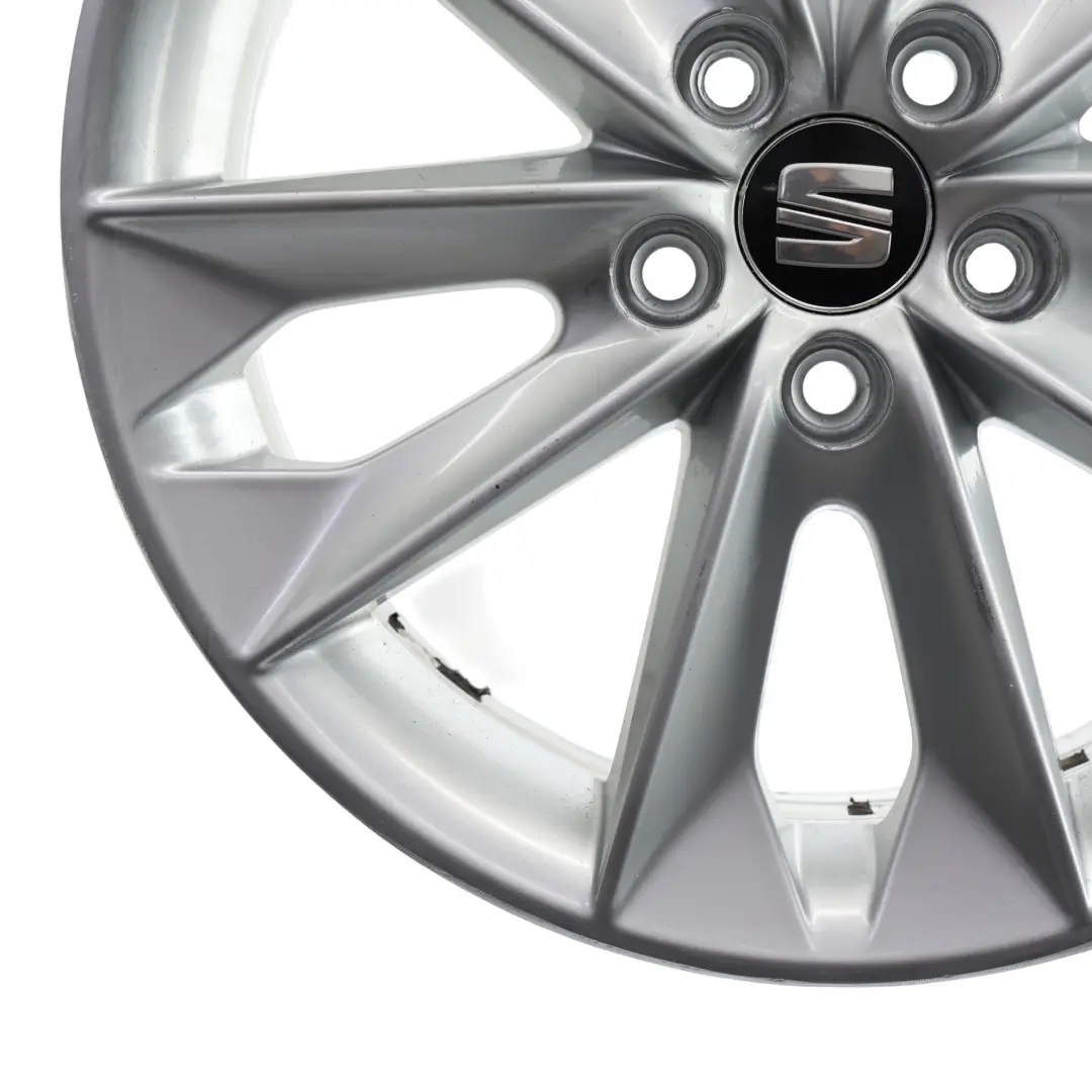 Seat Ibiza Mk4 6J Wheel Alloy 16" 10 Spoke 7J ET:43 Diamond Silver - SKU 6J0601025N-3 - Part number 6J0601025N