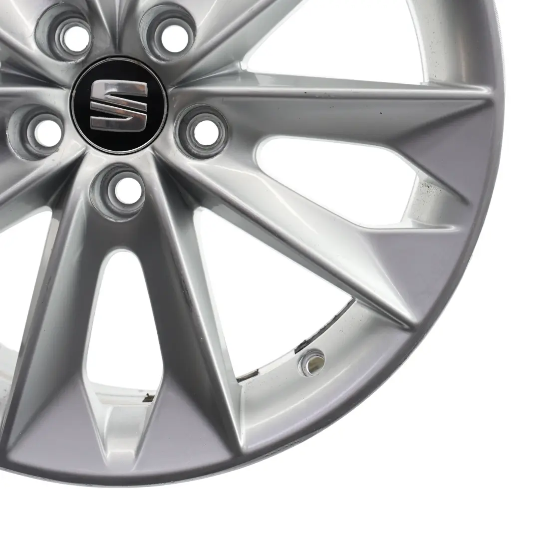 Seat Ibiza Mk4 6J Wheel Alloy 16" 10 Spoke 7J ET:43 Diamond Silver - SKU 6J0601025N-3 - Part number 6J0601025N
