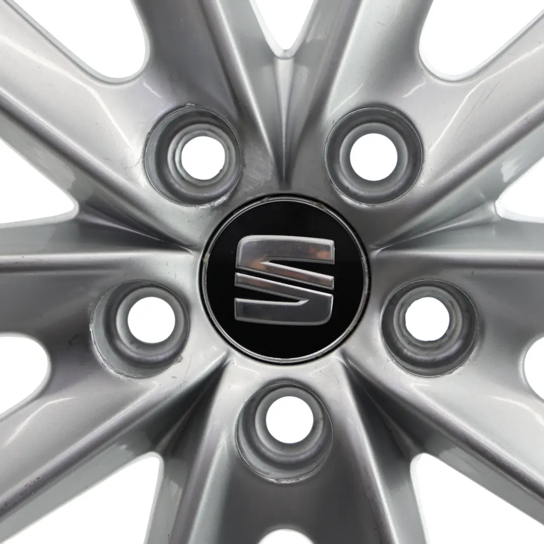 Seat Ibiza Mk4 6J Wheel Alloy 16" 10 Spoke 7J ET:43 Diamond Silver - SKU 6J0601025N-3 - Part number 6J0601025N