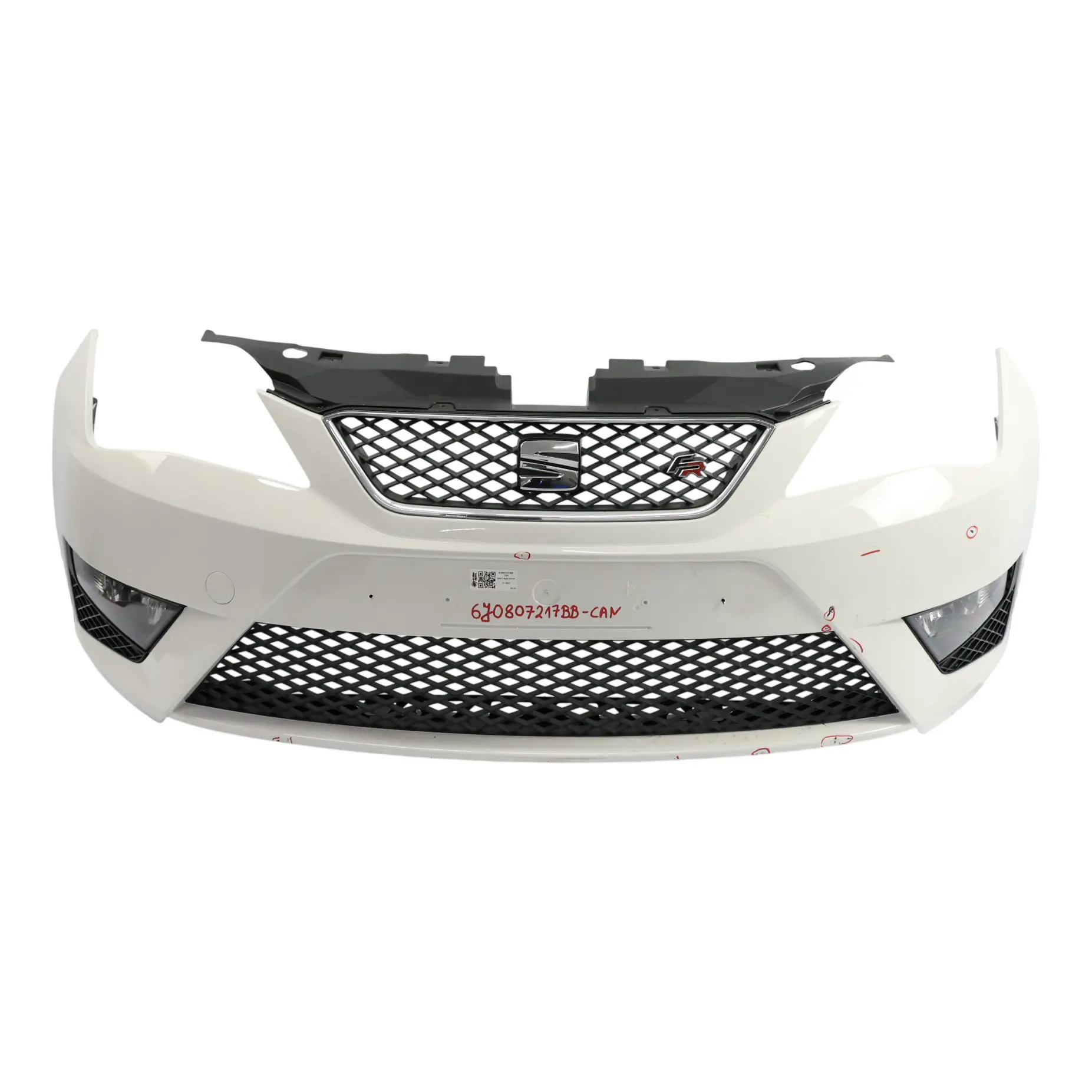 Seat Ibiza 6J 6P Zderzak Przedni Osłona Panel Candy White Biały - B9A