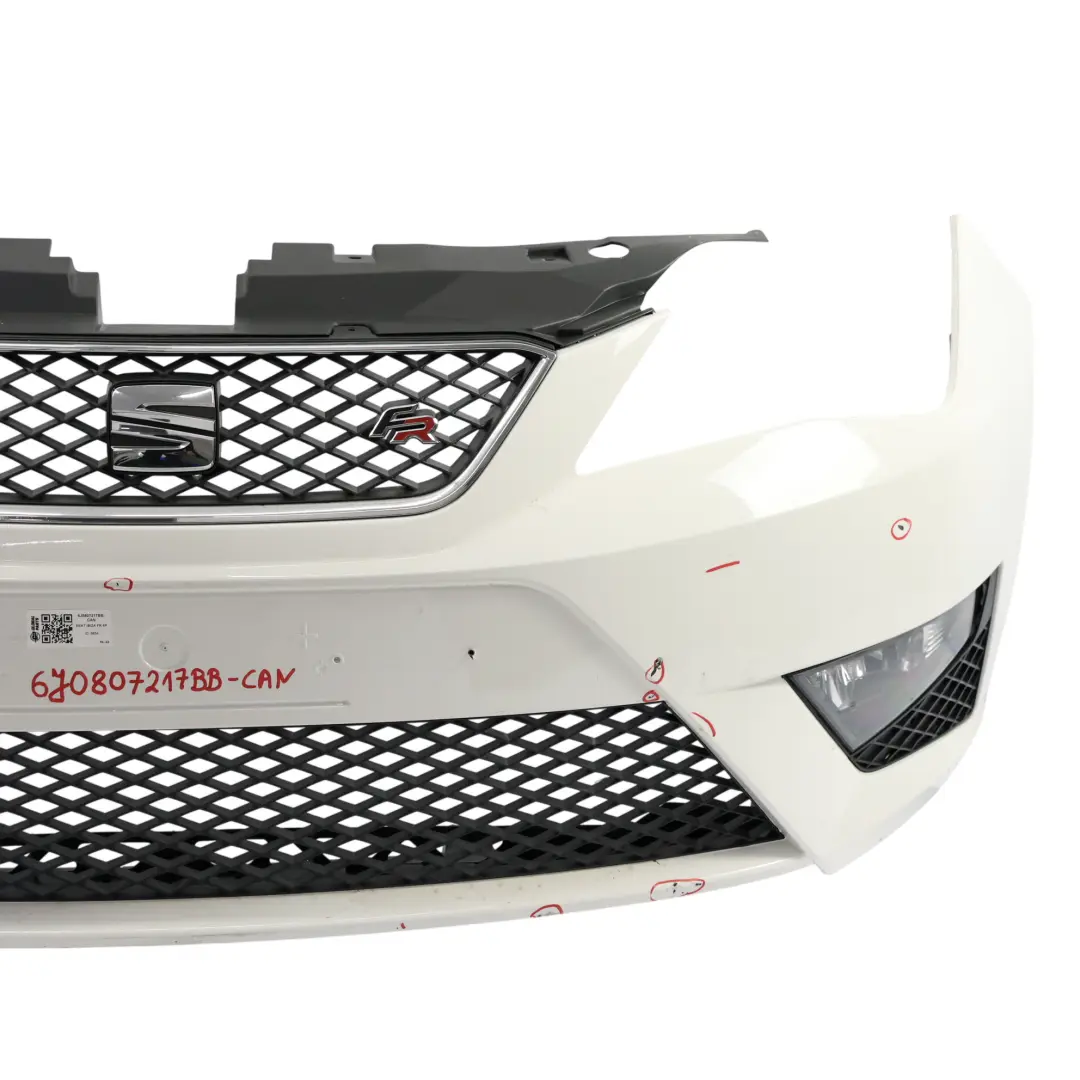 6J 6P Front Bumper Front Trim Panel Cover Candy White - B9A to Seat Ibiza with Part number 6J0807217BB Seat Ibiza 6J 6P Front Bumper Front Trim Panel Cover Candy White - B9A - SKU 6J0807217BB-CAN - Part number 6J0807217BB