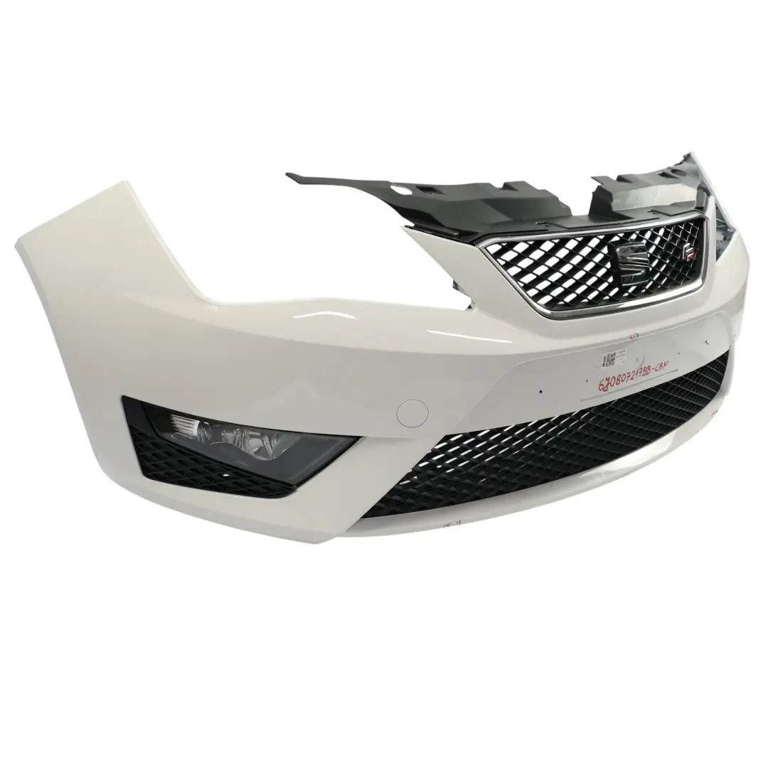 Seat Ibiza 6J 6P Zderzak Przedni Osłona Panel Candy White Biały - B9A - SKU 6J0807217BB-CAN - Numer Części 6J0807217BB