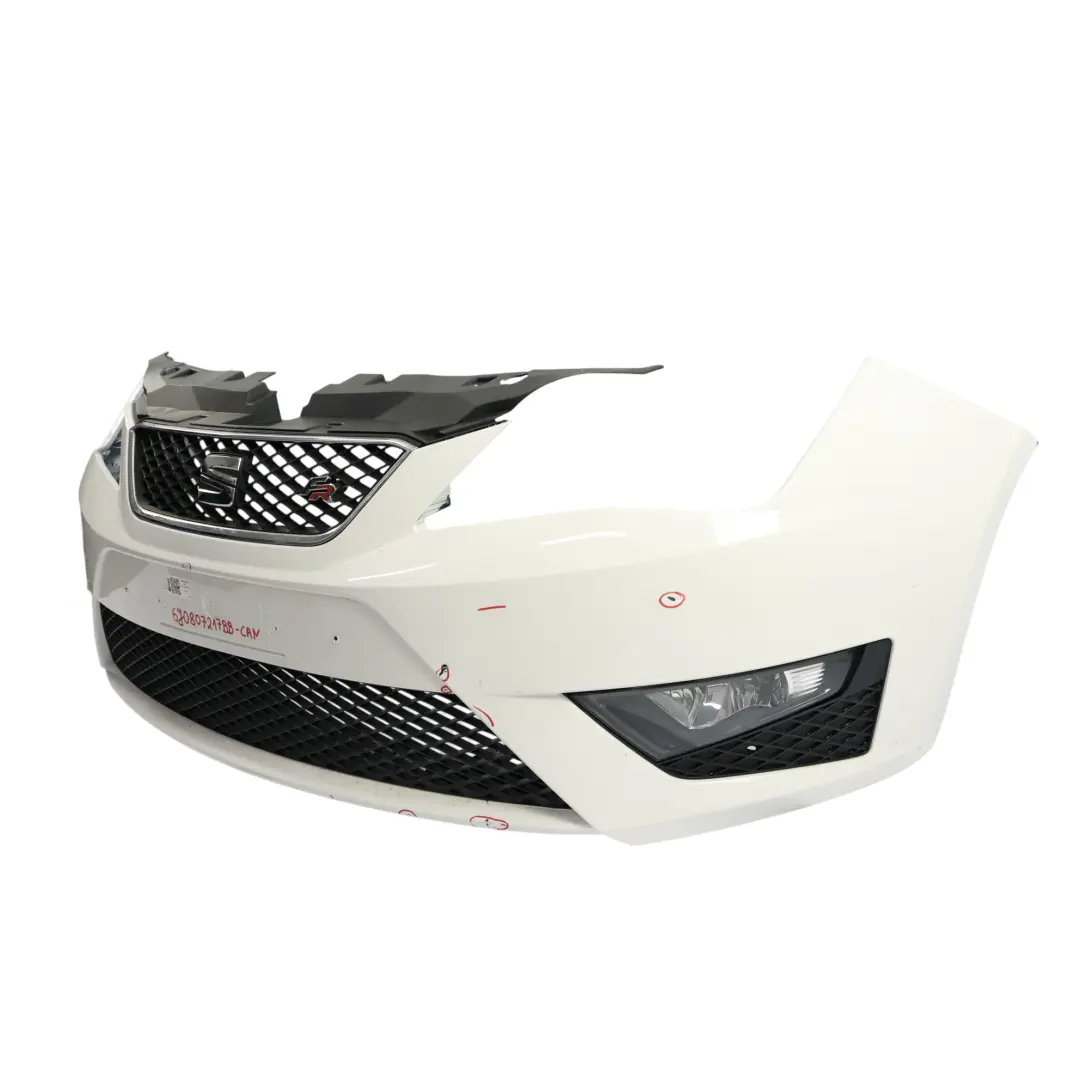 6J 6P Zderzak Przedni Osłona Panel Candy White Biały - B9A do Seat Ibiza o numerze 6J0807217BB Seat Ibiza 6J 6P Zderzak Przedni Osłona Panel Candy White Biały - B9A - SKU 6J0807217BB-CAN - Numer Części 6J0807217BB