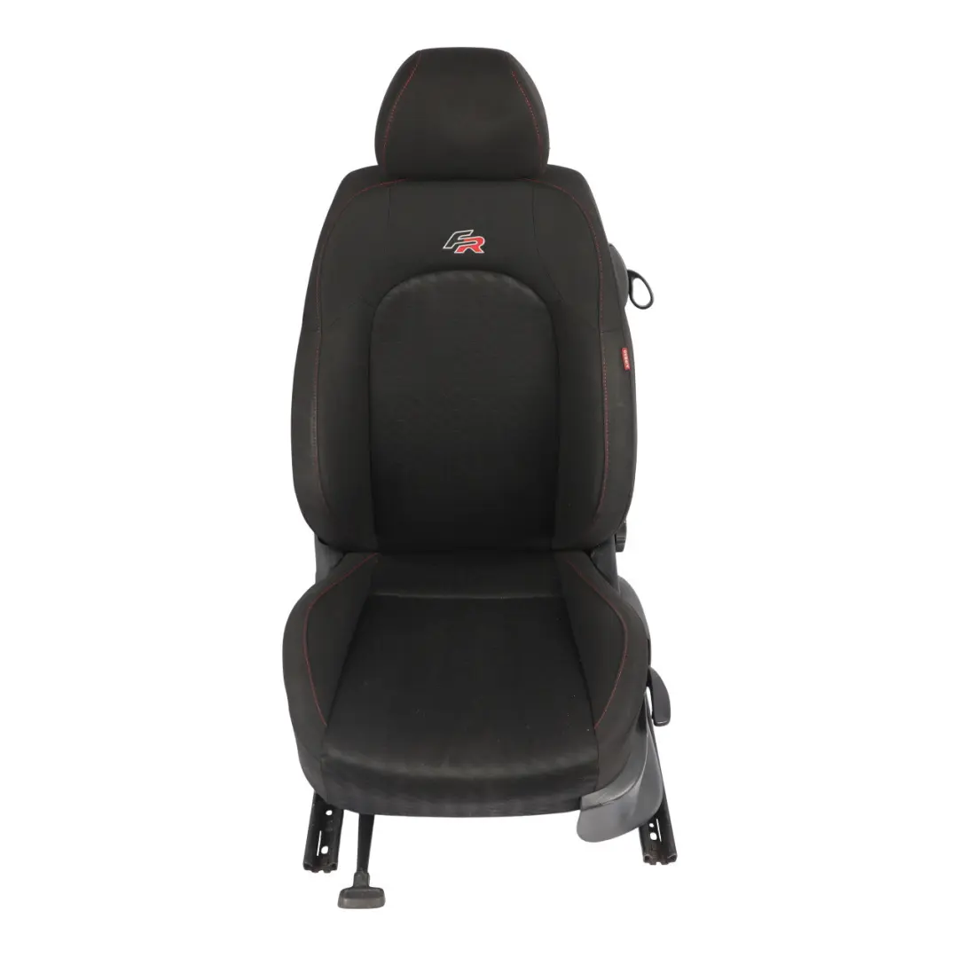 6J FR 3D Front Seat Interior Cloth Fabric Black Red Thread Left N/S to Seat Ibiza with Part number 6J0881805BA Seat Ibiza 6J FR 3D Front Seat Interior Cloth Fabric Black Red Thread Left N/S - SKU 6J0881805BA-1 - Part number 6J0881805BA