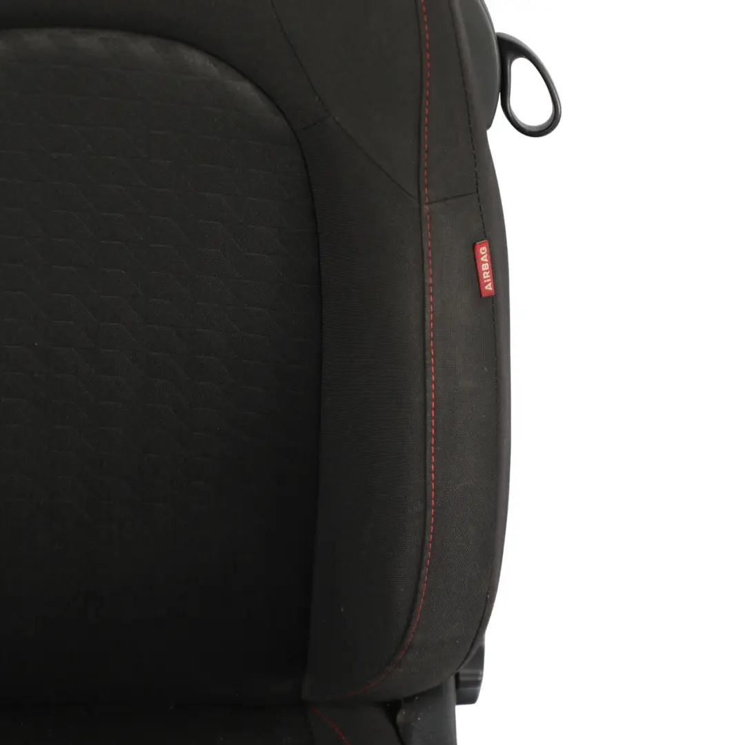 6J FR 3D Front Seat Interior Cloth Fabric Black Red Thread Left N/S to Seat Ibiza with Part number 6J0881805BA Seat Ibiza 6J FR 3D Front Seat Interior Cloth Fabric Black Red Thread Left N/S - SKU 6J0881805BA-1 - Part number 6J0881805BA