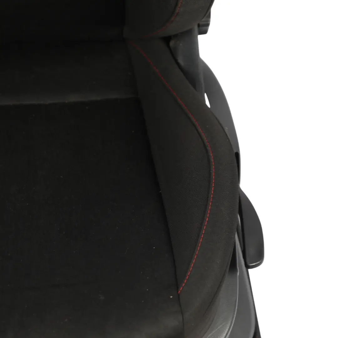 6J FR 3D Front Seat Interior Cloth Fabric Black Red Thread Left N/S to Seat Ibiza with Part number 6J0881805BA Seat Ibiza 6J FR 3D Front Seat Interior Cloth Fabric Black Red Thread Left N/S - SKU 6J0881805BA-1 - Part number 6J0881805BA