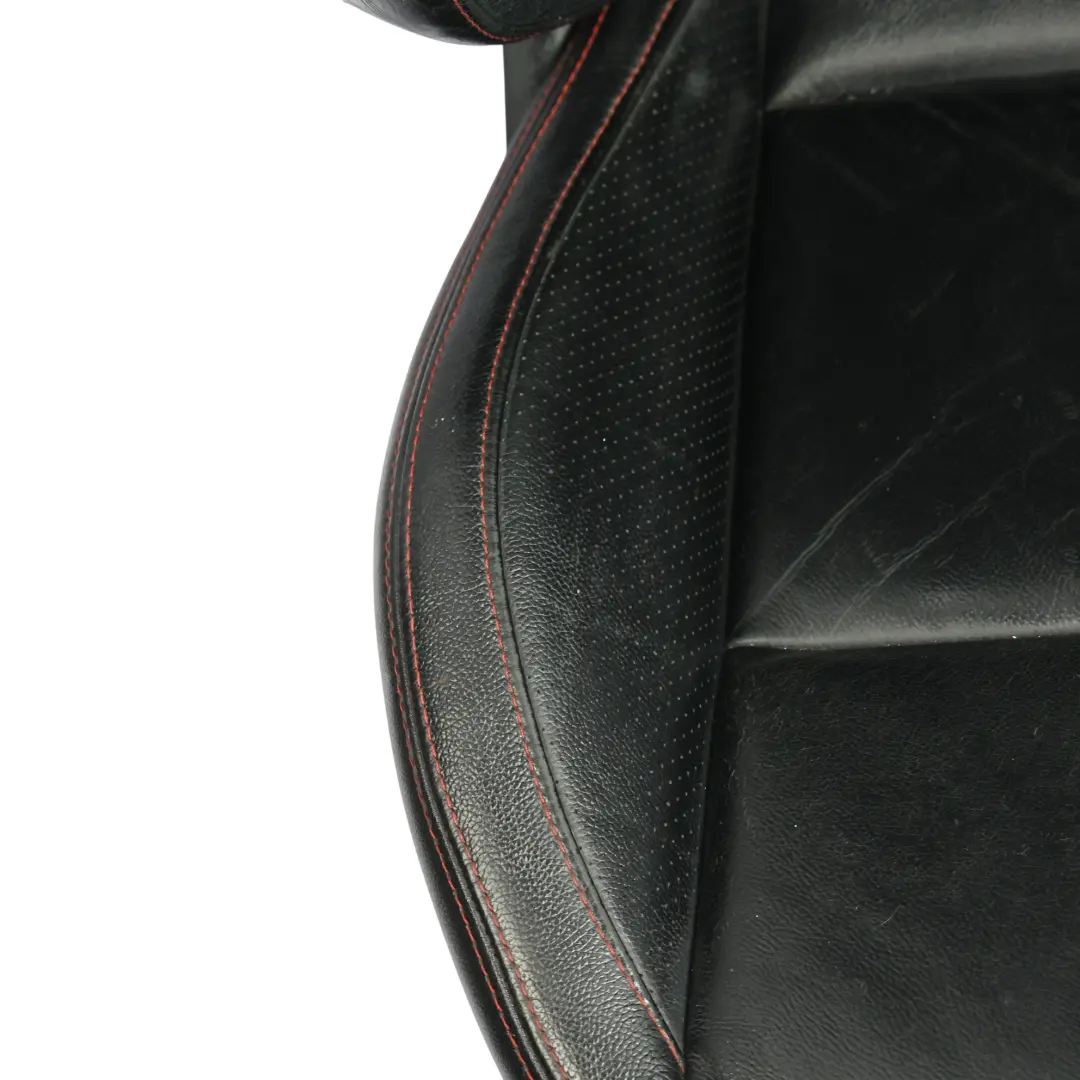 Seat Ibiza 6J FR 5D Siège Avant Gauche Chaufant Cuir Noir Avec Surpiqûres Rouge - SKU 6J0881805BD-1 - Numéro de pièce 6J0881805BD