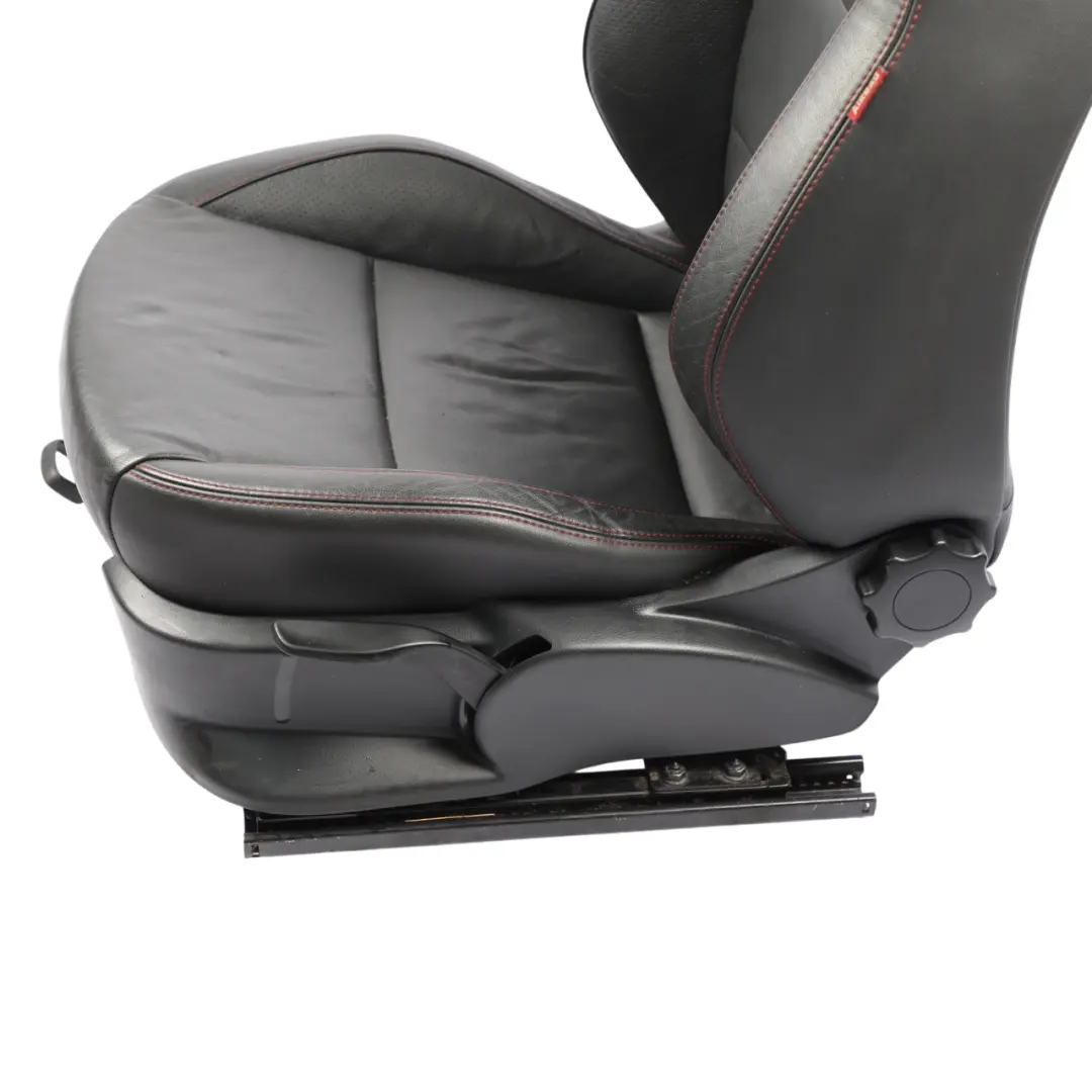 Seat Ibiza FR 6J Front Seat Heated Leather Black Red Thread Left N/S - SKU 6J0881805BJ-1 - Part number 6J0881805BJ