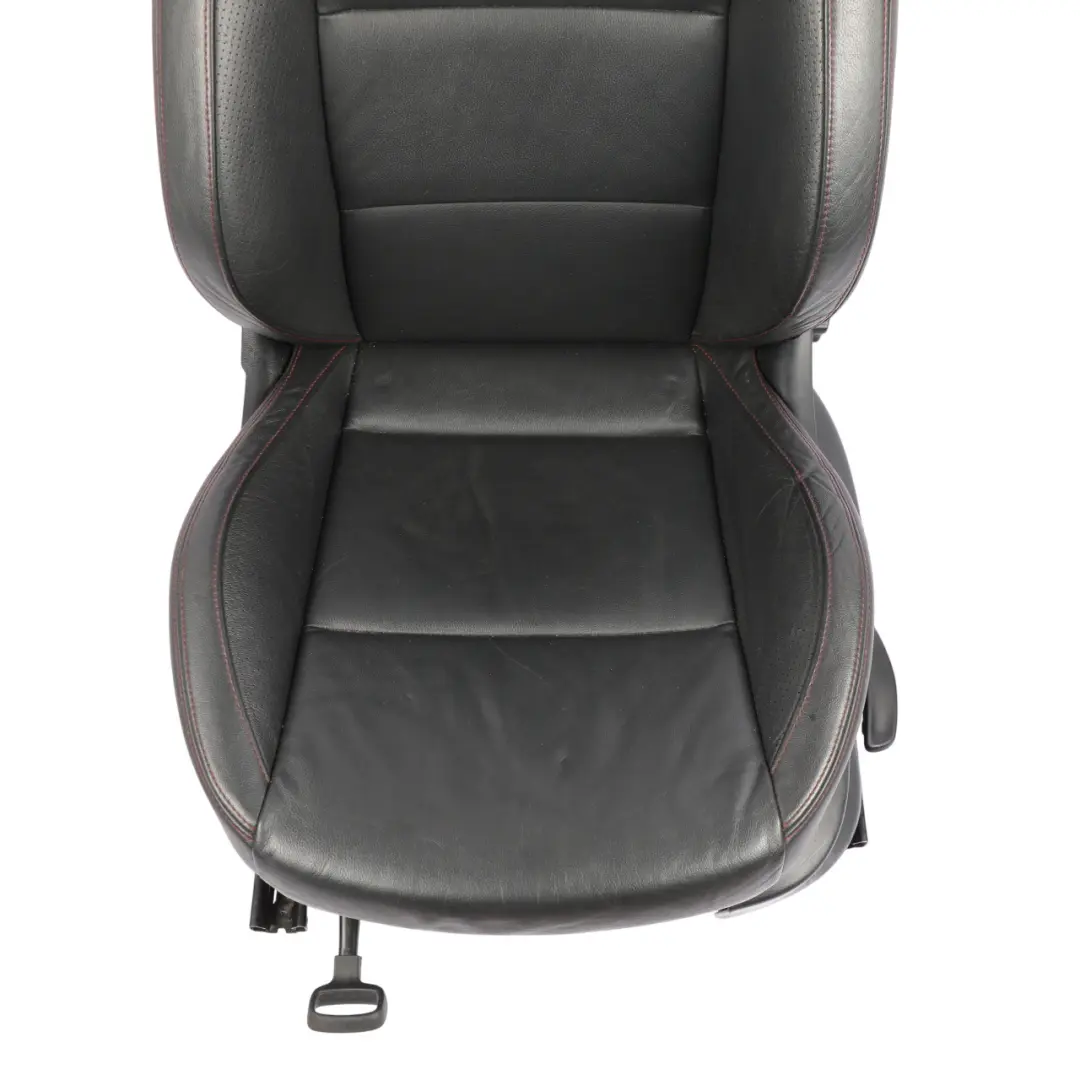 Seat Ibiza FR 6J Front Seat Heated Leather Black Red Thread Left N/S - SKU 6J0881805BJ-1 - Part number 6J0881805BJ