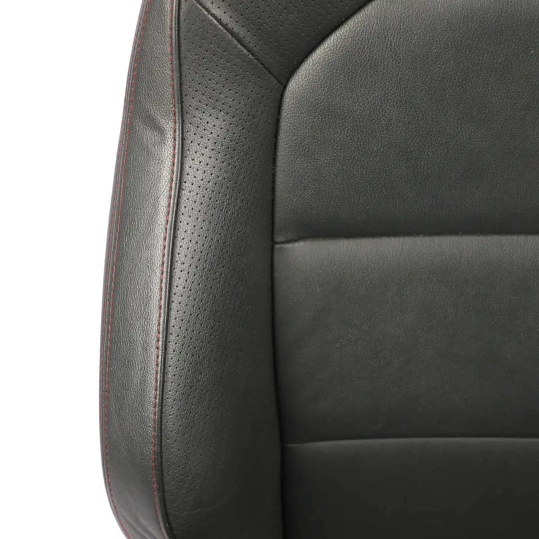 Seat Ibiza FR 6J Front Seat Heated Leather Black Red Thread Left N/S - SKU 6J0881805BJ-1 - Part number 6J0881805BJ