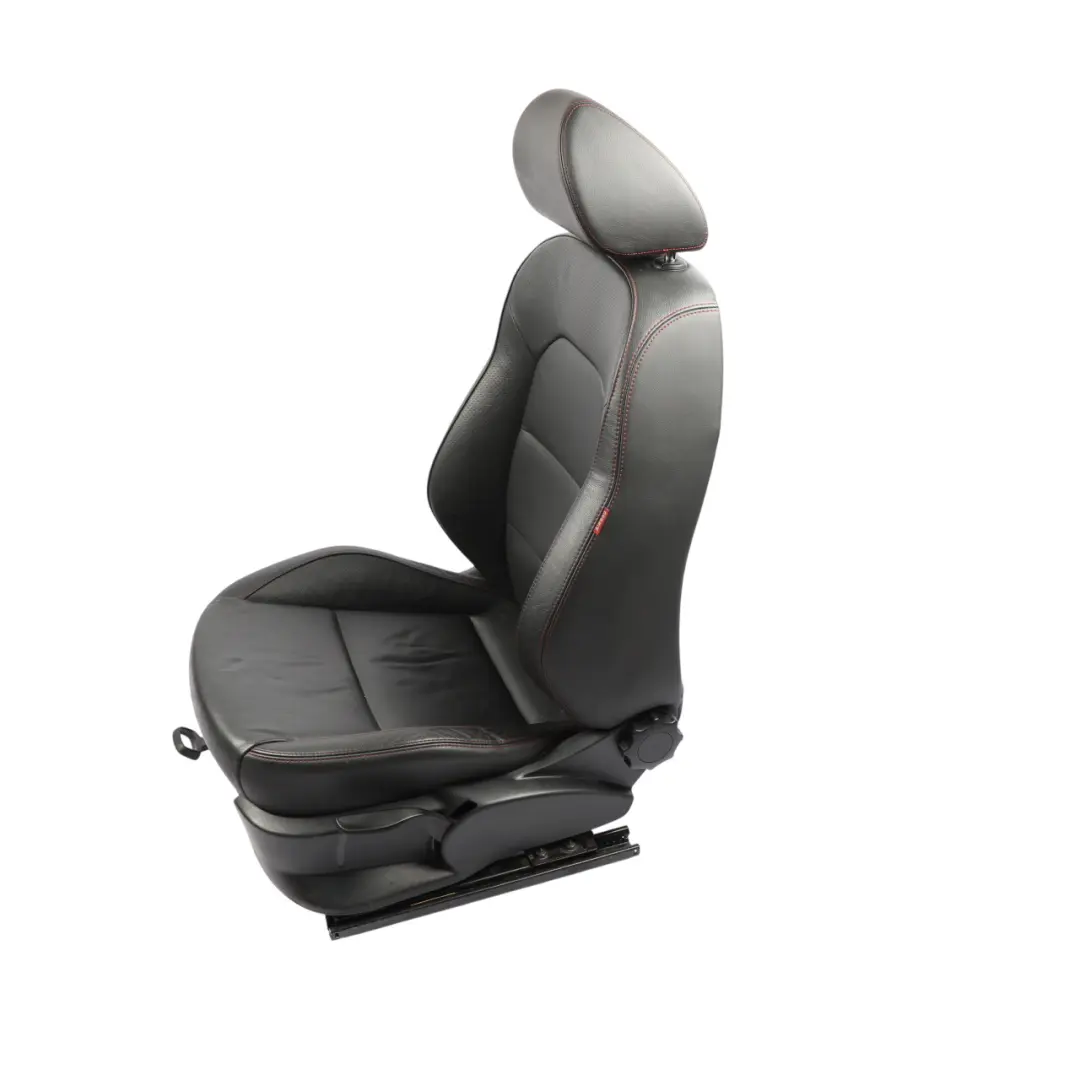 Seat Ibiza FR 6J Front Seat Heated Leather Black Red Thread Left N/S - SKU 6J0881805BJ-1 - Part number 6J0881805BJ