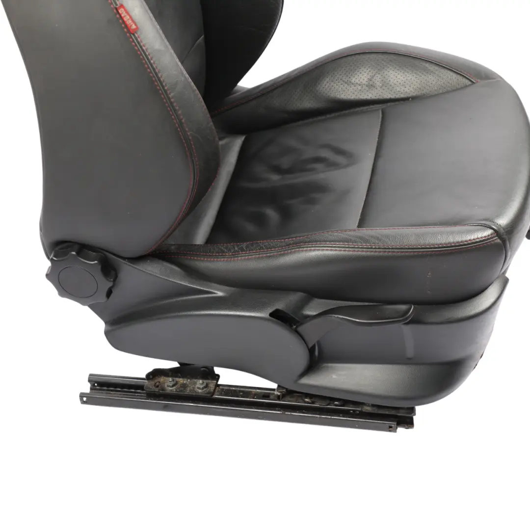 Seat Ibiza 6J Front Seat Heated Leather Black Red Thread Right O/S - SKU 6J0881806AK-1 - Part number 6J0881806AK