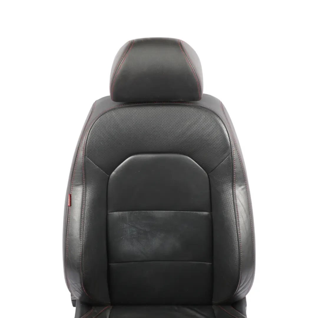 6J Front Seat Heated Leather Black Red Thread Right O/S to Seat Ibiza with Part number 6J0881806AK Seat Ibiza 6J Front Seat Heated Leather Black Red Thread Right O/S - SKU 6J0881806AK-1 - Part number 6J0881806AK