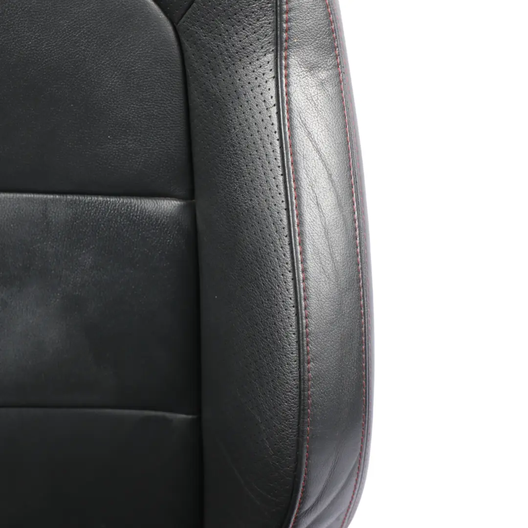 Seat Ibiza 6J Front Seat Heated Leather Black Red Thread Right O/S - SKU 6J0881806AK-1 - Part number 6J0881806AK