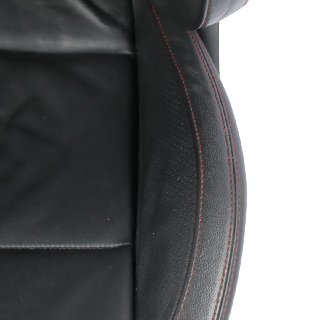 Seat Ibiza 6J Front Seat Heated Leather Black Red Thread Right O/S - SKU 6J0881806AK-1 - Part number 6J0881806AK