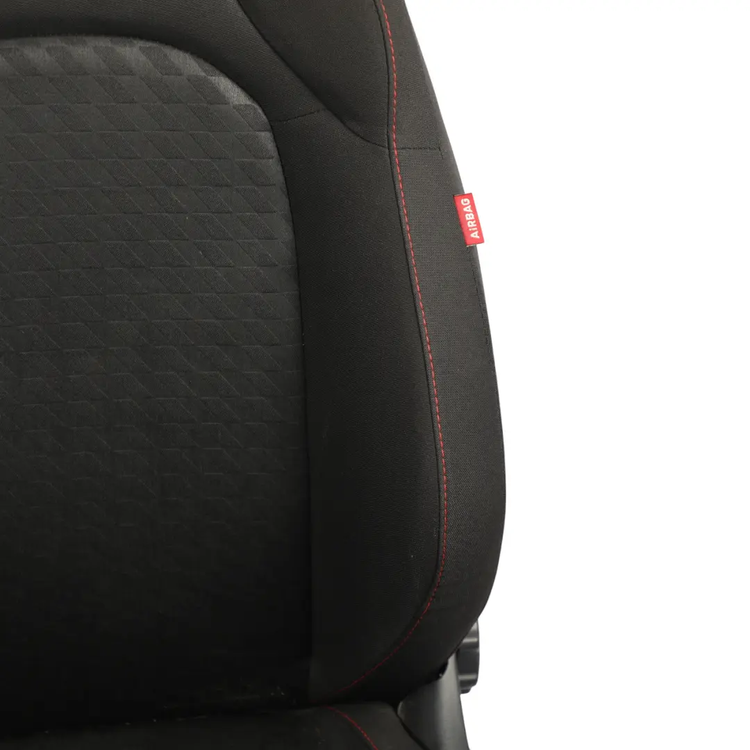 Seat Ibiza 6J FR Front Seat Interior Cloth Fabric Black Left N/S - SKU 6J0881806C-1 - Part number 6J0881806C