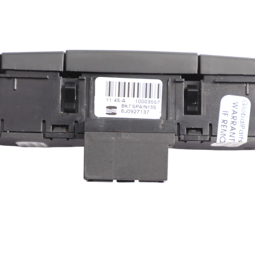 Seat Ibiza Mk4 6J Central Lock Door Switch Hazard Button Control Panel - SKU 6J0927137 - Part number 6J0927137