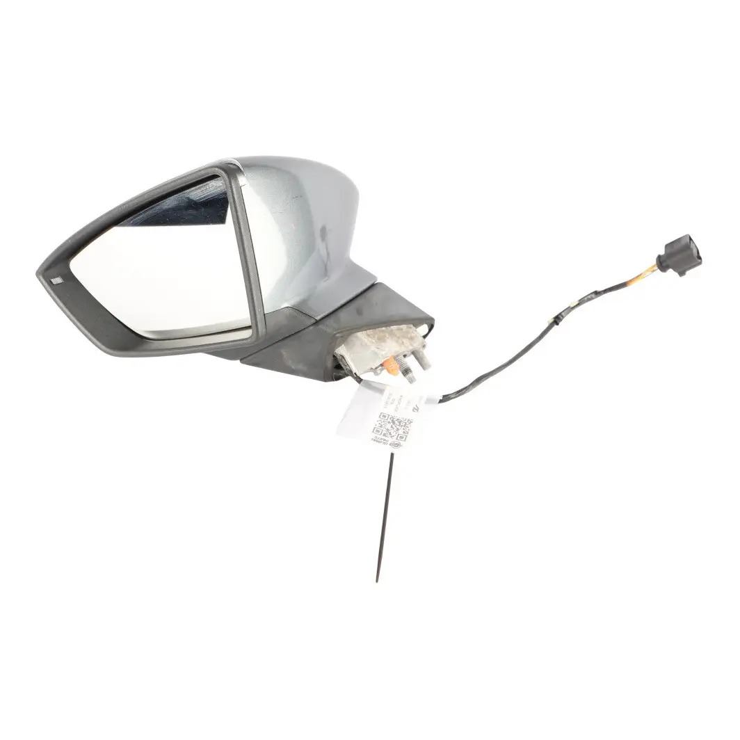 Seat Leon 5F Wing Mirror Right O/S Door Outside Monsoon Grey - X7R 5F2857508N