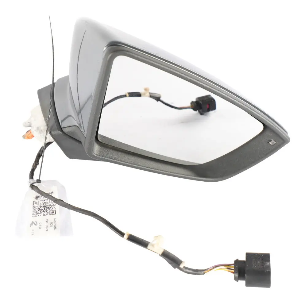 Seat Leon 5F Wing Mirror Right O/S Door Outside Monsoon Grey - X7R 5F2857508N