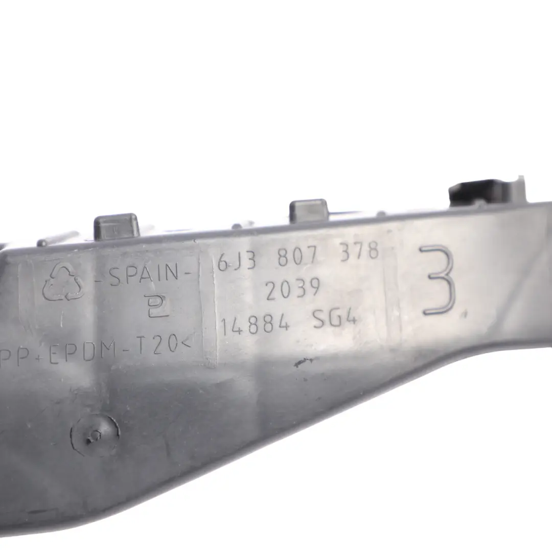 Mk4 6J 3D Rear Bumper Mount Bracket Holder Guide Right O/S to Seat Ibiza with Part number 6J3807378 Seat Ibiza Mk4 6J 3D Rear Bumper Mount Bracket Holder Guide Right O/S - SKU 6J3807378 - Part number 6J3807378