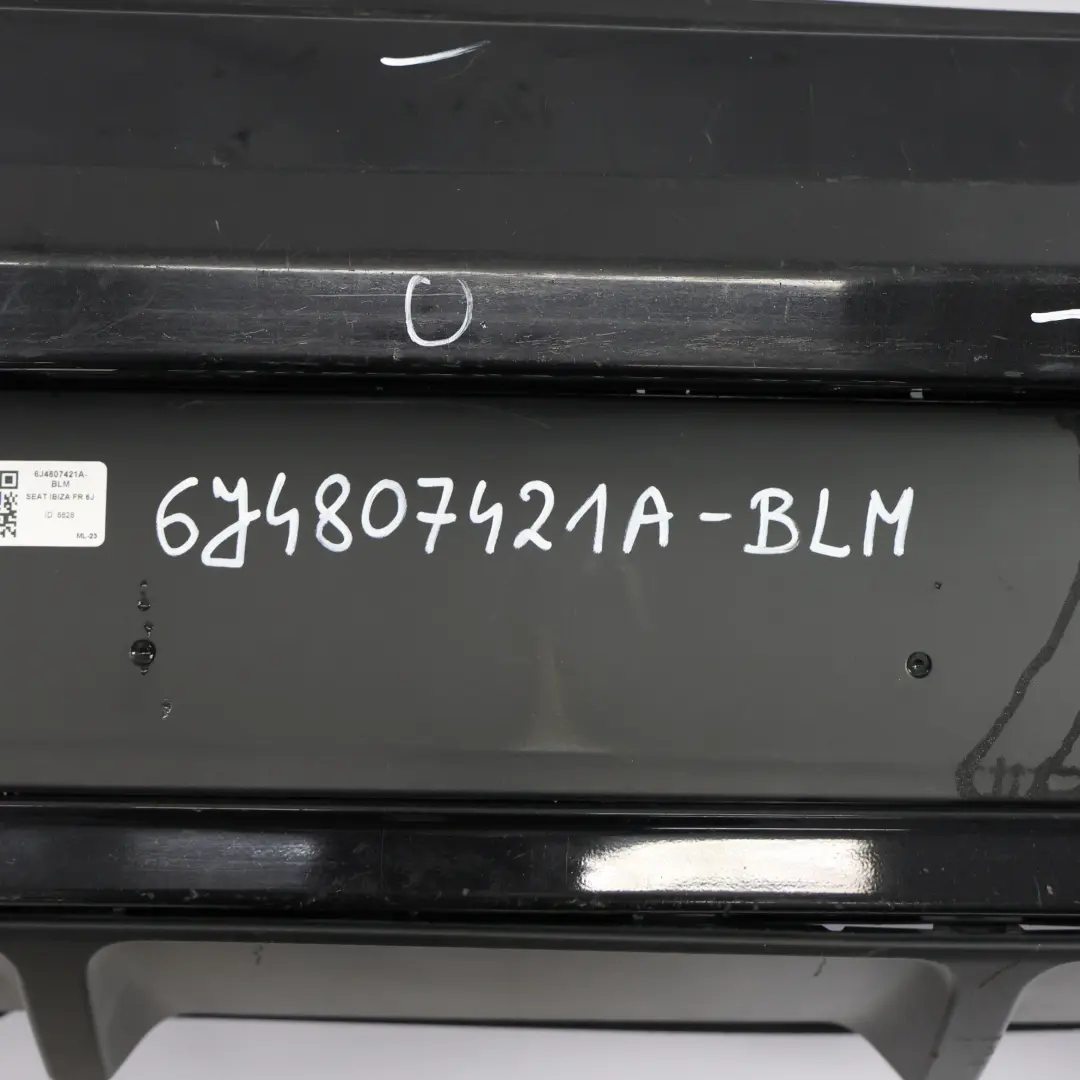 6J FR Rear Bumper Panel Cover Trim Black Magic Pearl - C9Z to Seat Ibiza with Part number 6J4807421A Seat Ibiza 6J FR Rear Bumper Panel Cover Trim Black Magic Pearl - C9Z - SKU 6J4807421A-BLM - Part number 6J4807421A