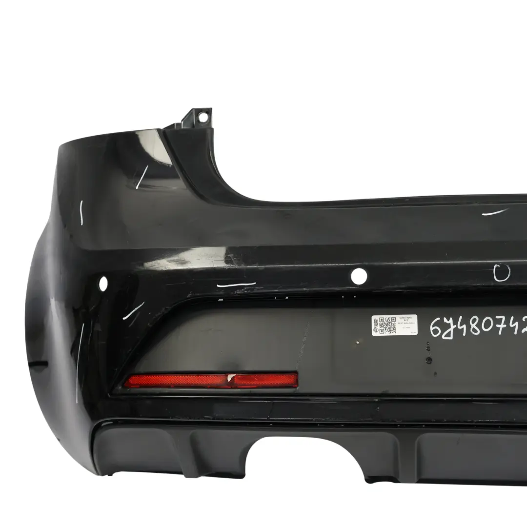 Seat Ibiza 6J FR Rear Bumper Panel Cover Trim Black Magic Pearl - C9Z - SKU 6J4807421A-BLM - Part number 6J4807421A