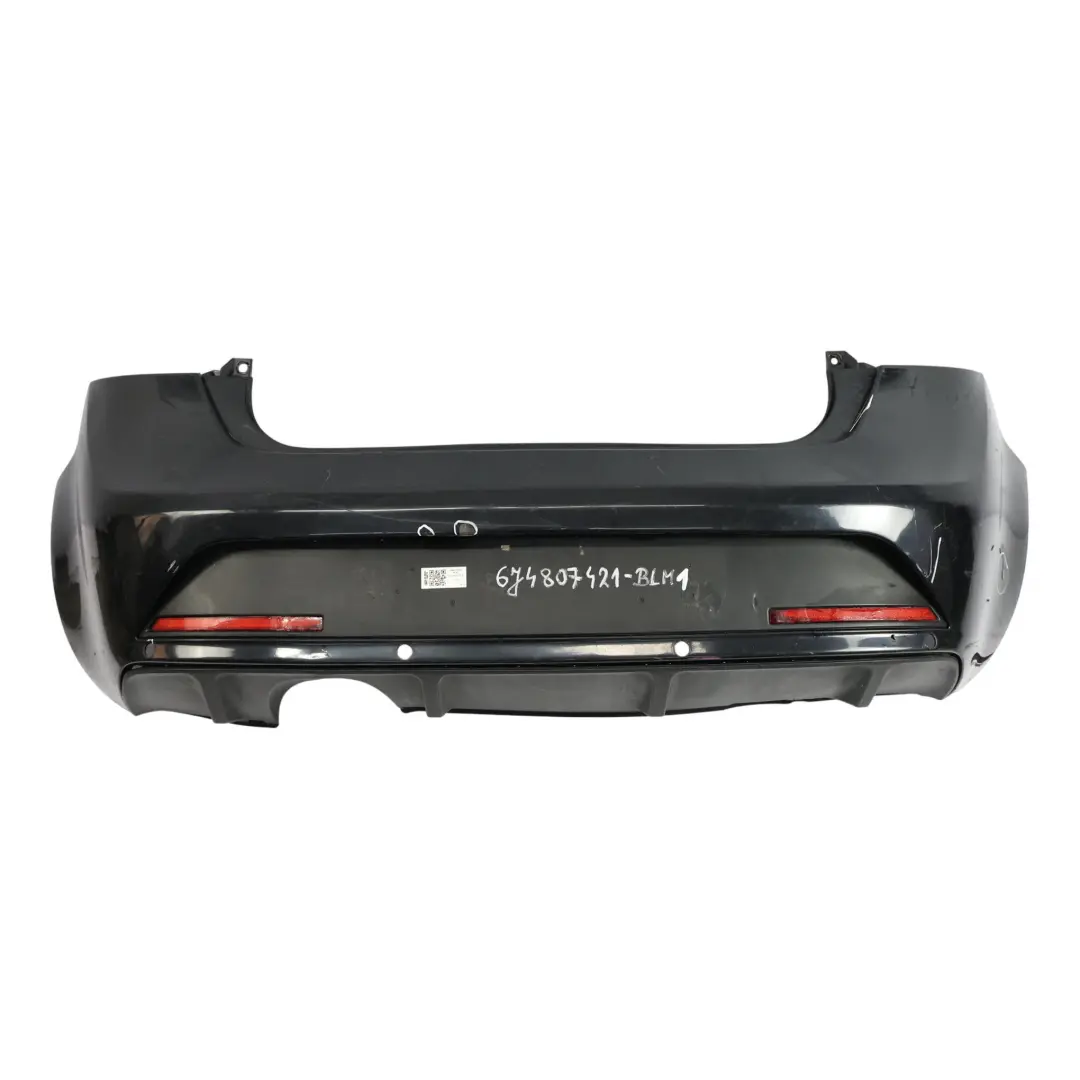 Seat Ibiza 6J FR Rear Bumper Panel Cover Trim Black Magic Pearl - C9Z - SKU 6J4807421A-BLM1 - Part number 6J4807421A