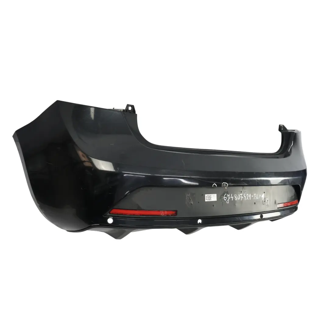 Seat Ibiza 6J FR Rear Bumper Panel Cover Trim Black Magic Pearl - C9Z - SKU 6J4807421A-BLM1 - Part number 6J4807421A