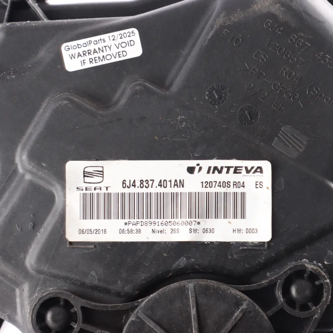 6J Door Window Lifter Regulator Front Left N/S to Seat Ibiza with Part number 6J4837401AN Seat Ibiza 6J Door Window Lifter Regulator Front Left N/S - SKU 6J4837401AN - Part number 6J4837401AN