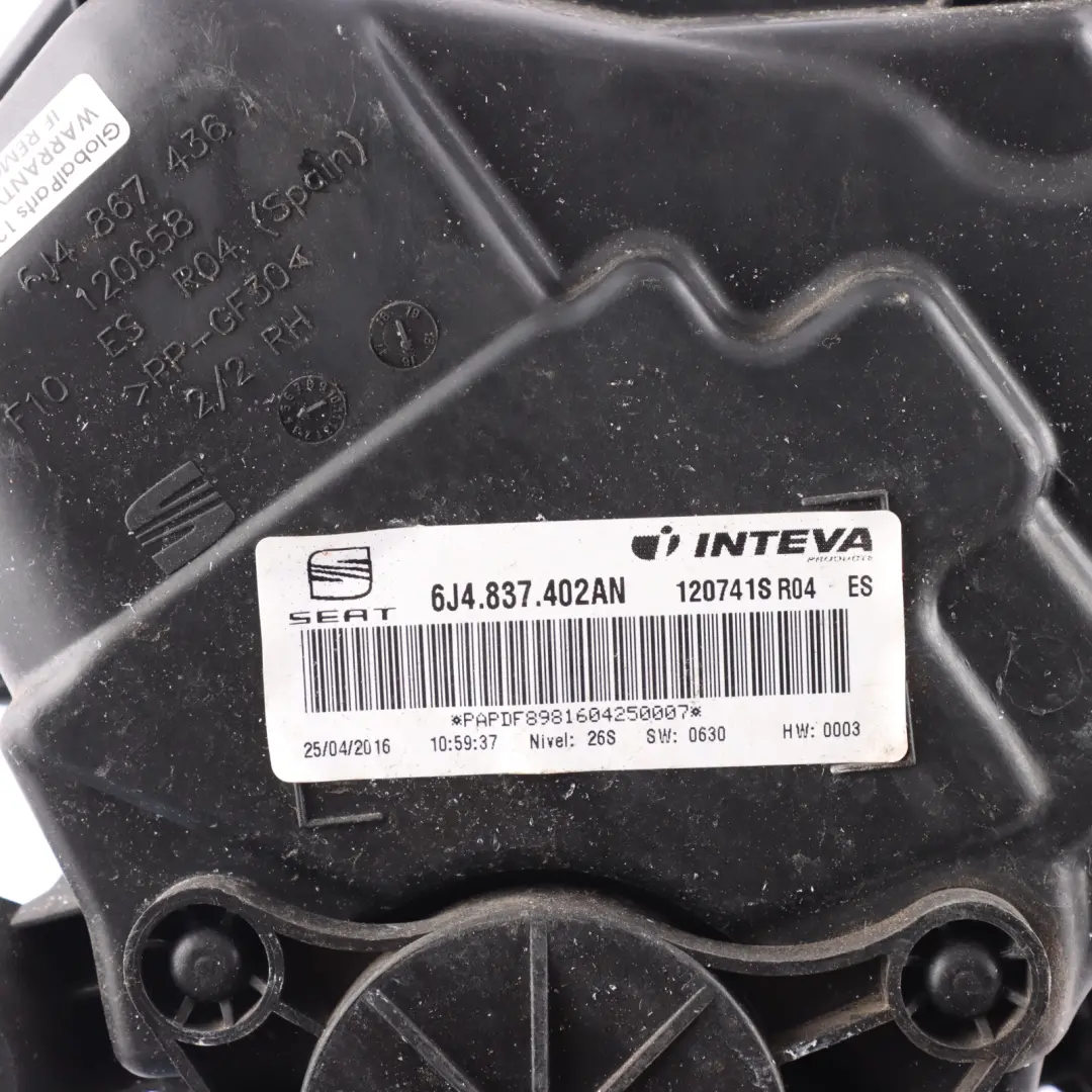 Mk4 Window Lifter Mechanism With Motor Front Right O/S to Seat Ibiza with Part number 6J4837402AN Seat Ibiza Mk4 Window Lifter Mechanism With Motor Front Right O/S - SKU RHD-6J4837402AN - Part number 6J4837402AN