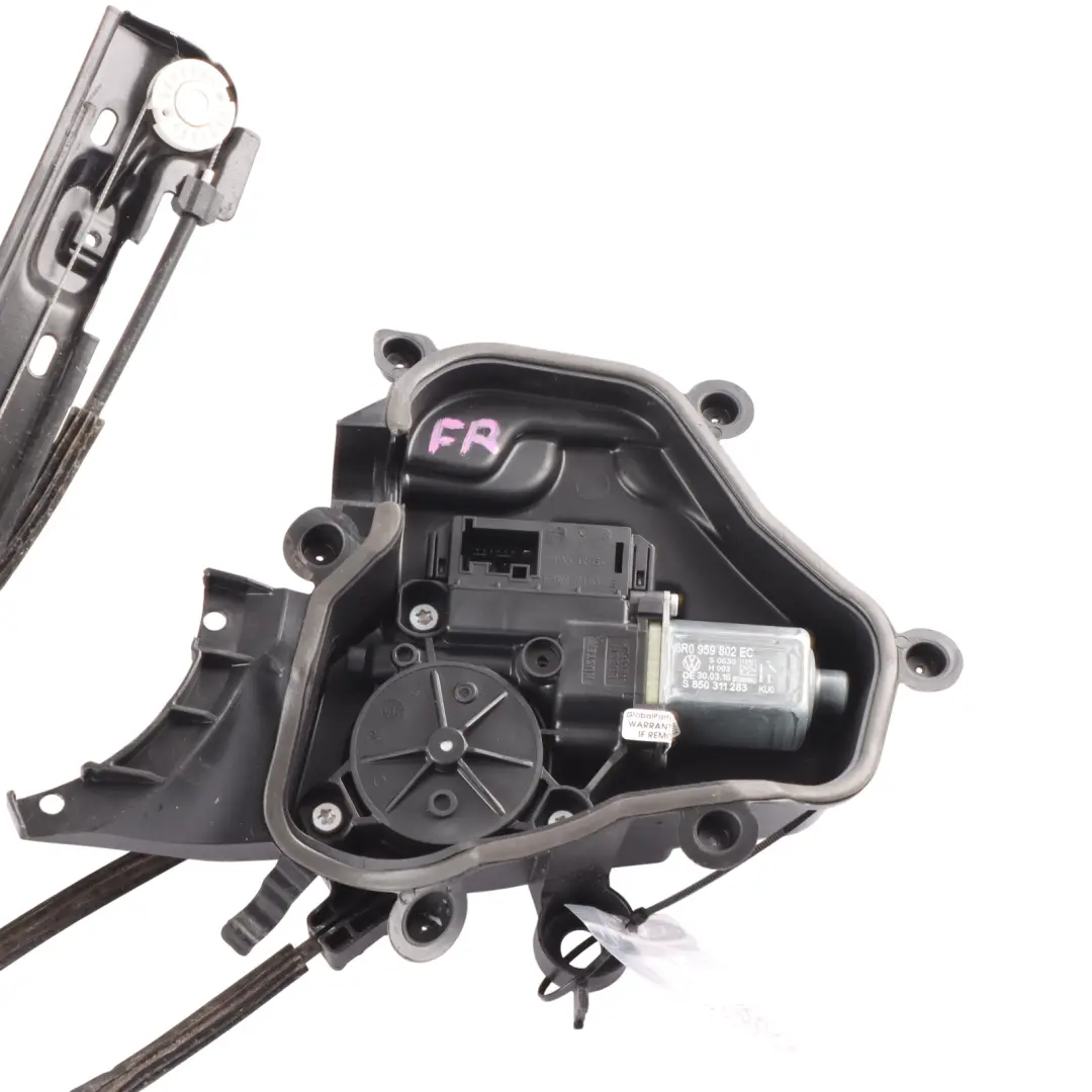 Seat Ibiza Mk4 Window Lifter Mechanism With Motor Front Right O/S - SKU RHD-6J4837402AN - Part number 6J4837402AN