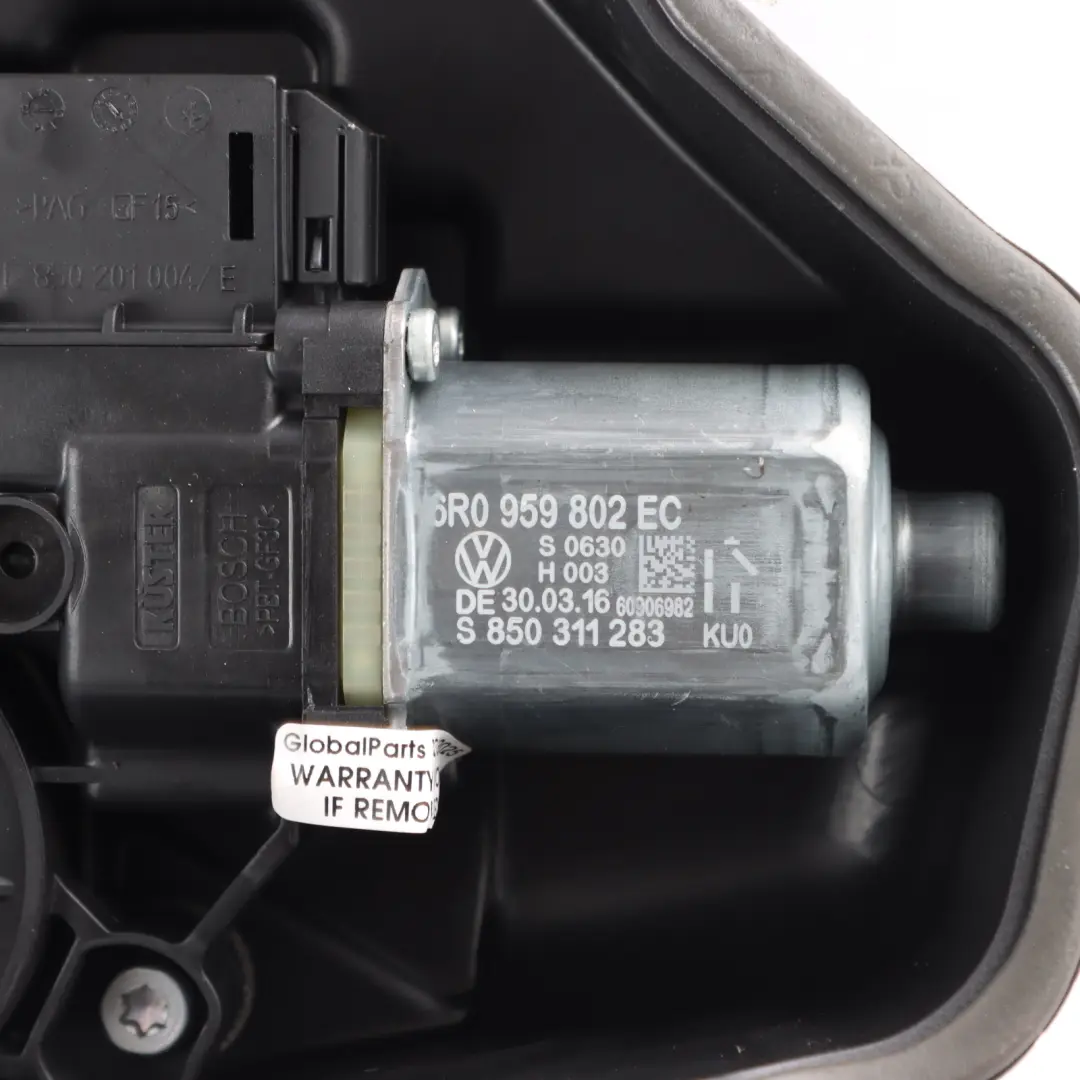 Seat Ibiza Mk4 Window Lifter Mechanism With Motor Front Right O/S - SKU RHD-6J4837402AN - Part number 6J4837402AN