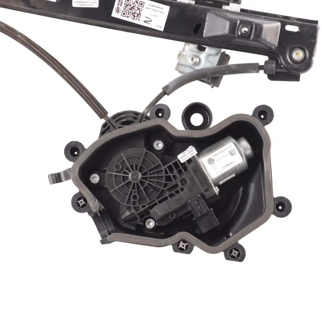6J Rear Window Regulator Lifter Mechanism Motor Left N/S to Seat Ibiza with Part number 6J4839461A Seat Ibiza 6J Rear Window Regulator Lifter Mechanism Motor Left N/S - SKU 6J4839461A - Part number 6J4839461A