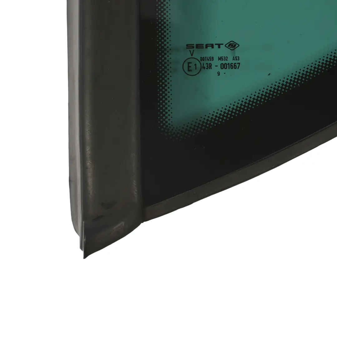 6J 5Dr Ventana Lateral Panel Trasero Izquierdo Tintado AS3 para Seat Ibiza con número de pieza 6J4845297L Seat Ibiza 6J 5Dr Ventana Lateral Panel Trasero Izquierdo Tintado AS3 - SKU 6J4845297L - Número de pieza 6J4845297L