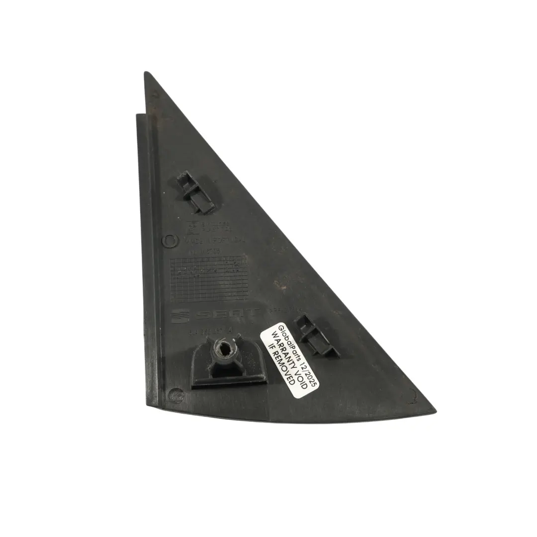 Mk4 Door Outer Trim Corner Cover Panel Rear Left N/S to Seat Ibiza with Part number 6J4853267A Seat Ibiza Mk4 Door Outer Trim Corner Cover Panel Rear Left N/S - SKU 6J4853267A - Part number 6J4853267A