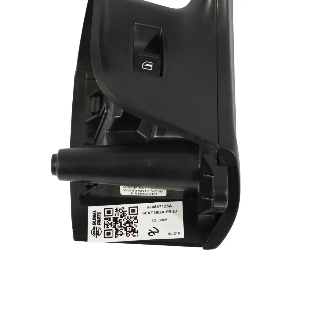 6J Coprimaniglia Posteriore Finestrino Sinistro Nero per Seat Ibiza con numero di parte 6J4867125A Seat Ibiza 6J Coprimaniglia Posteriore Finestrino Sinistro Nero - SKU 6J4867125A - Numero di parte 6J4867125A