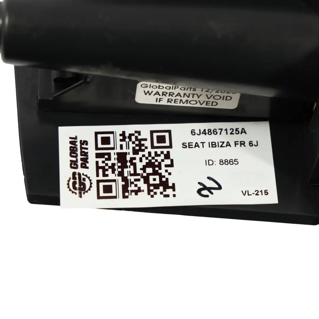 6J Rear Door Handle Cover Window Switch Left N/S Black to Seat Ibiza with Part number 6J4867125A Seat Ibiza 6J Rear Door Handle Cover Window Switch Left N/S Black - SKU 6J4867125A - Part number 6J4867125A