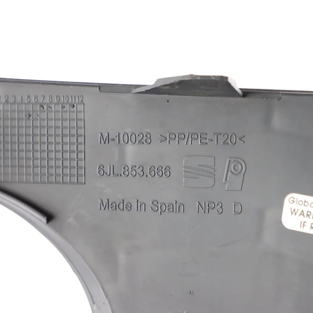 6J FR Front Bumper Side Grille Cover Trim Panel Right O/S to Seat Ibiza with Part number 6JL853666 Seat Ibiza 6J FR Front Bumper Side Grille Cover Trim Panel Right O/S - SKU 6JL853666 - Part number 6JL853666